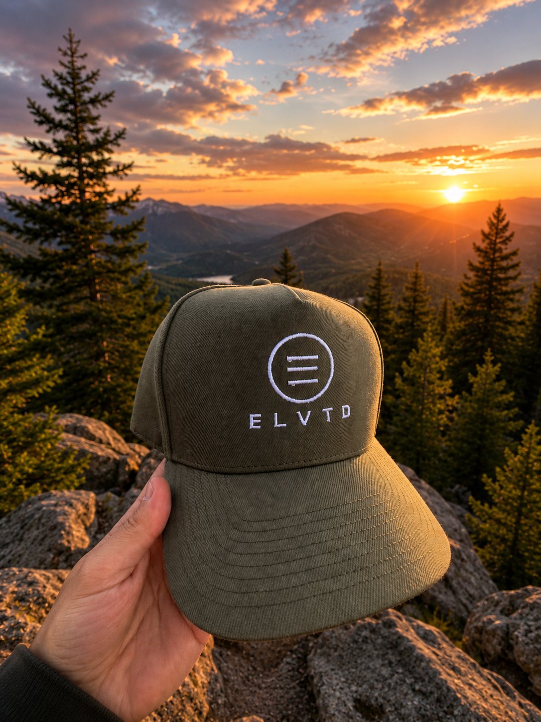ELVTD GEAR cap in olive