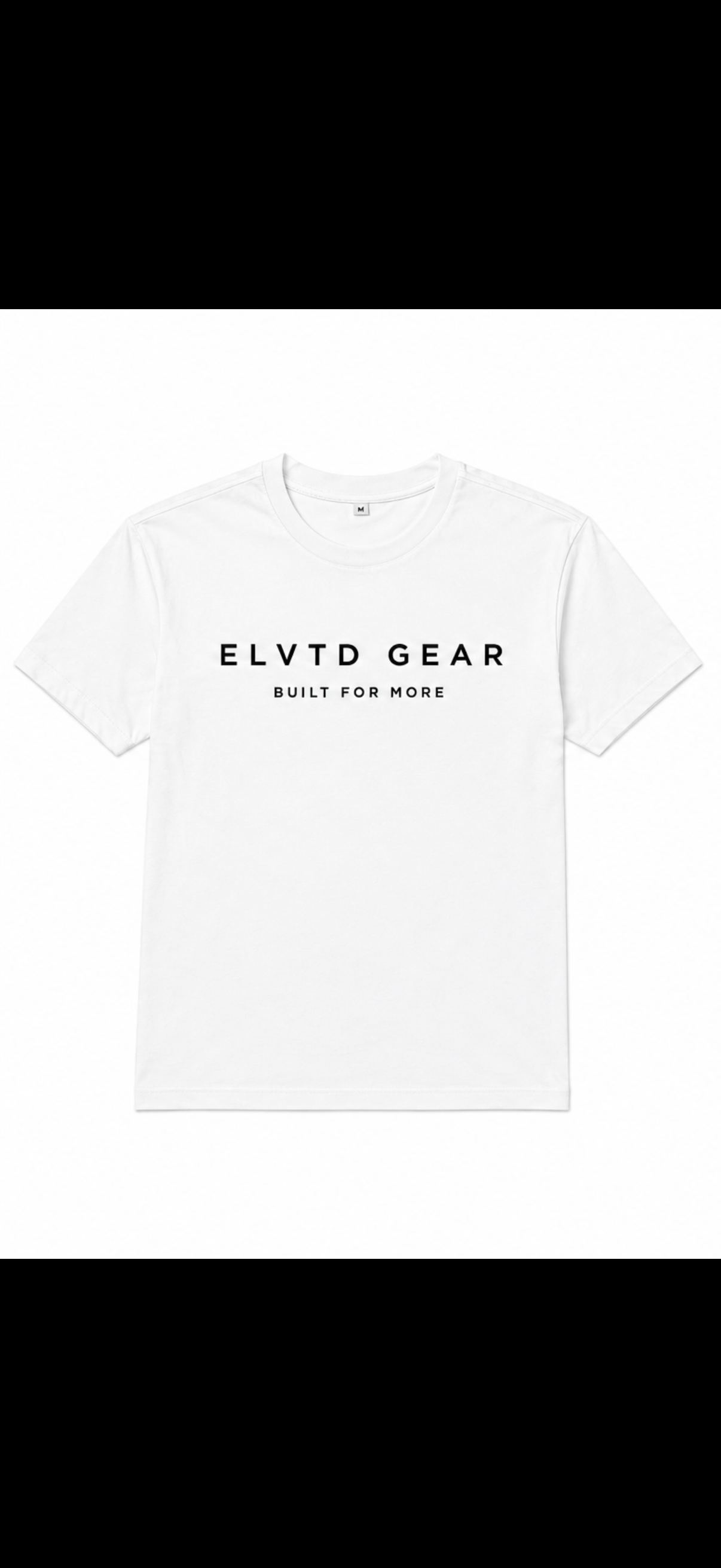 ELVTD GEAR Athletic Lifestyle Tee in white — premium everyday tee — photo 1